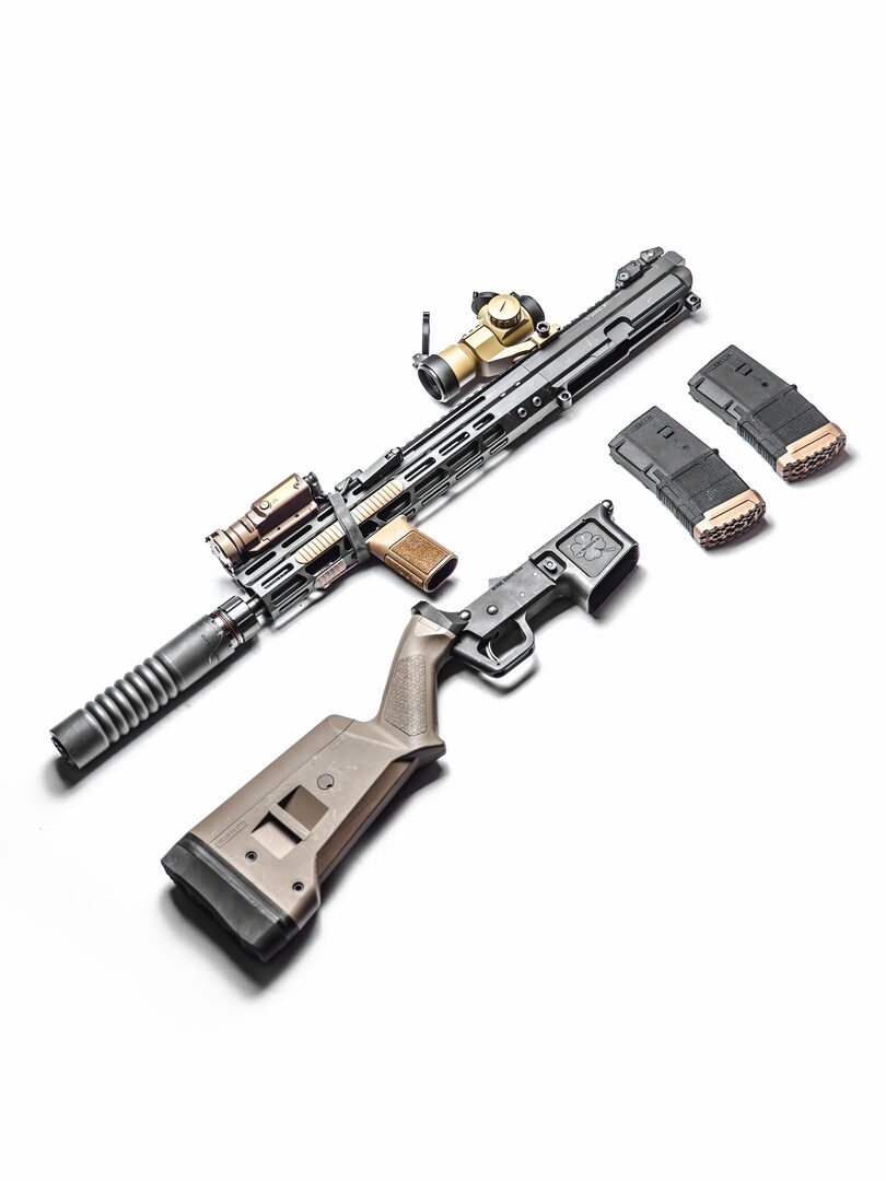 Ranch Rifle lower + 16" one-piece 5.56 upper.